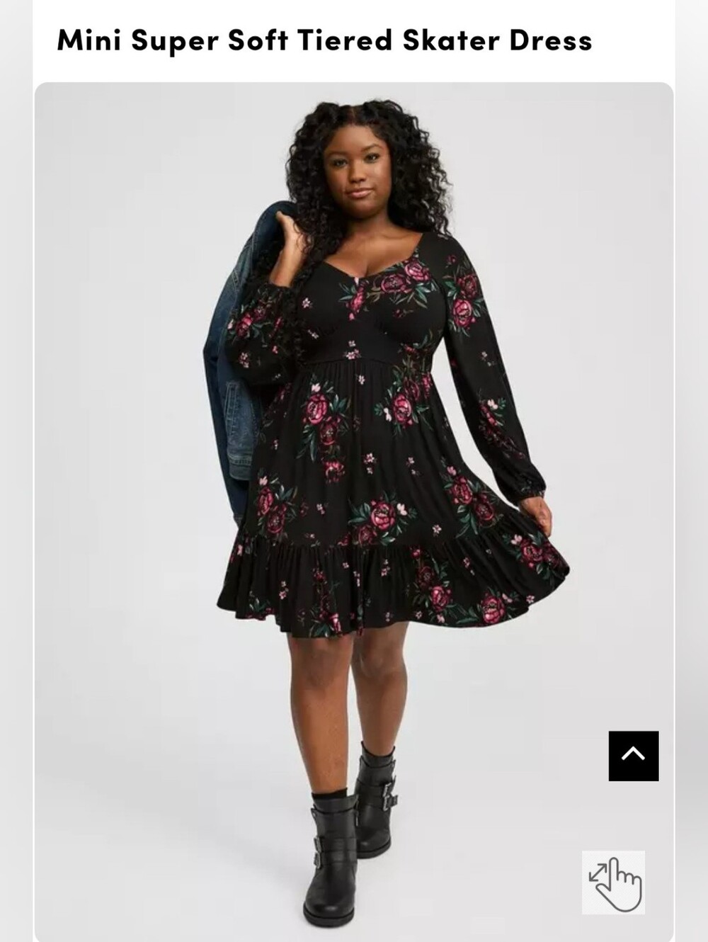 Torrid Mini Super Soft Tiered Floral Dress - 3X